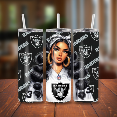 Raiders Chica Tumbler