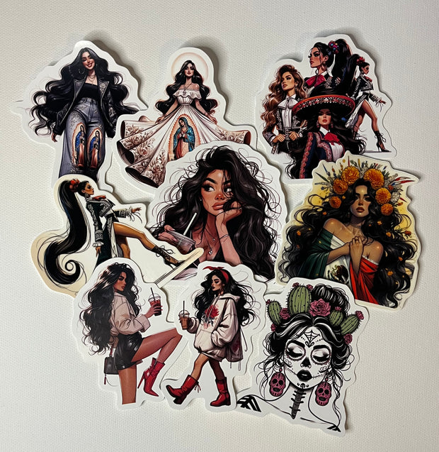 "Rise sister Rise" stickers set of 9